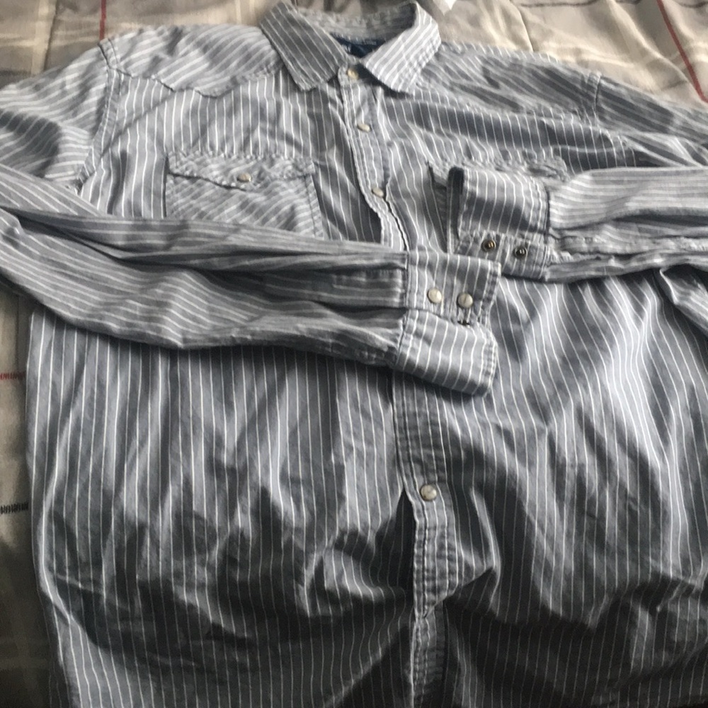 Western looking button down